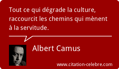 Camus et la culture qui libère