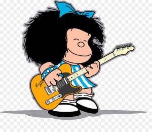 Mafalda et guitare