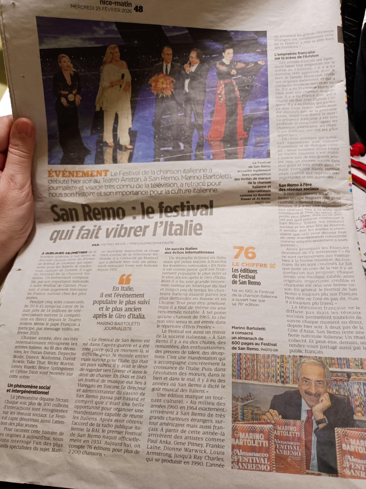 Nice mat sanremo 2026