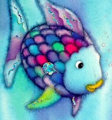 Poisson arc an ciel dessin