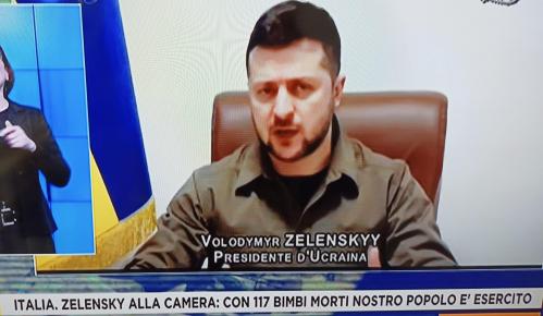 Zelensky et parlement italien